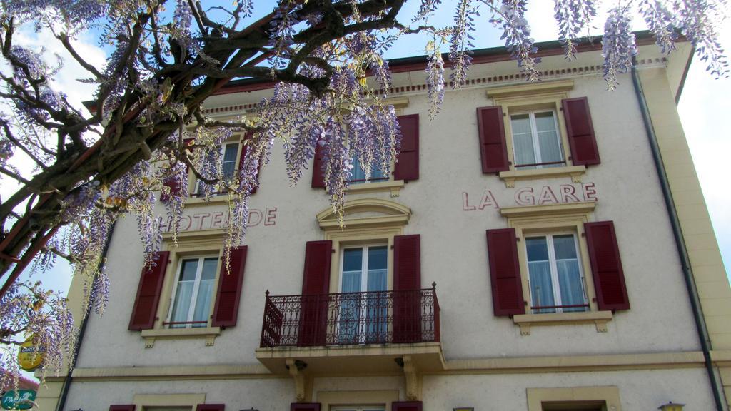 Hotel De La Gare Yvonand Luaran gambar